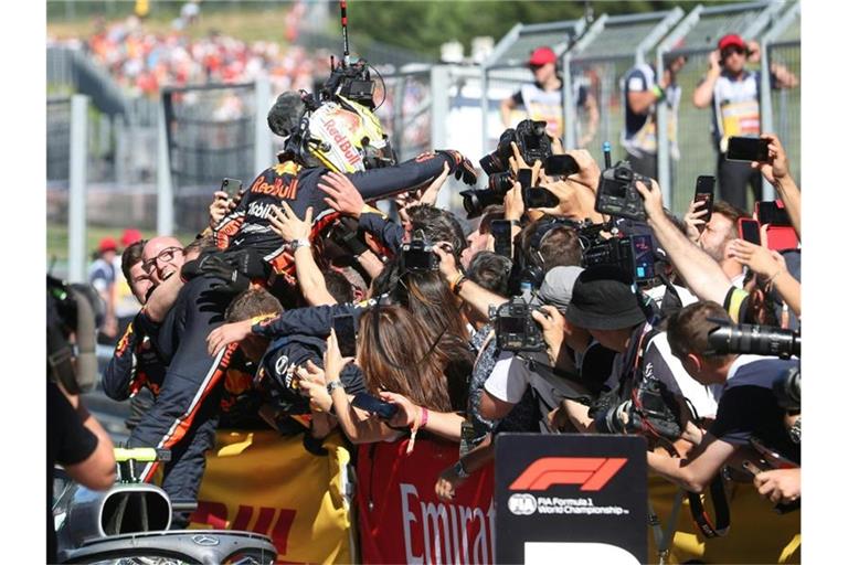 Max Verstappen hat das Formel-1-Rennen von Österreich gewonnen. Foto: Georg Hochmuth