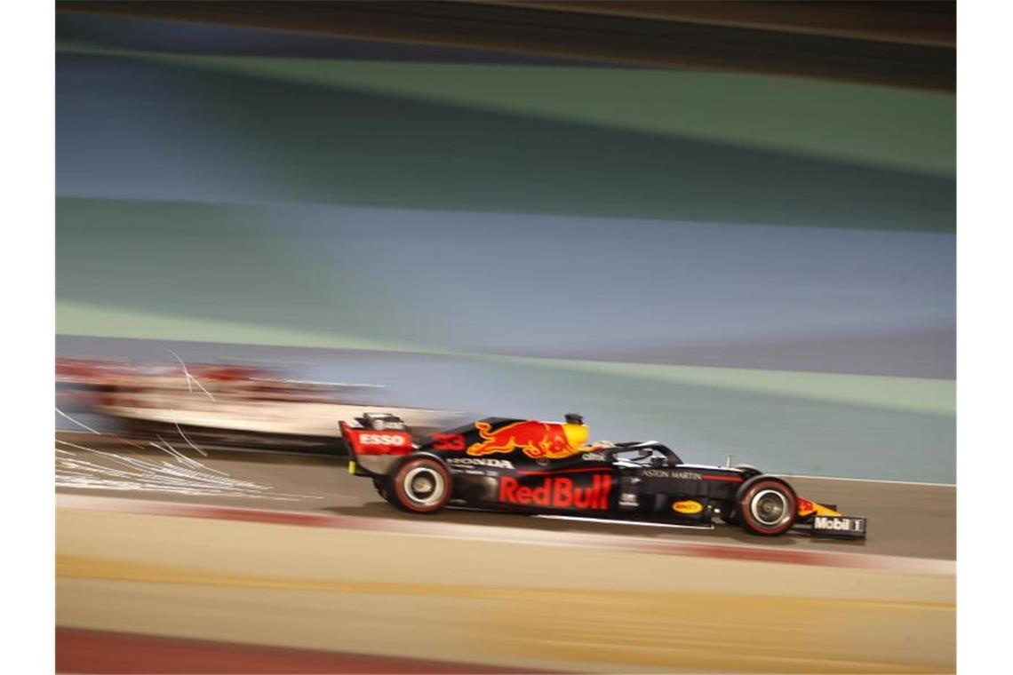 Max Verstappen siegt beim Großen Preis von Bahrain. Foto: Hamad Mohammed/Pool Reuters/AP/dpa