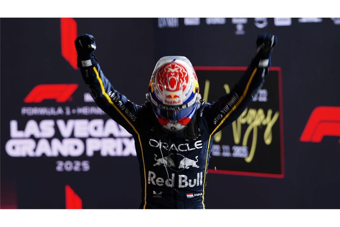 Max Verstappen siegt in Las Vegas – der Weltmeister jubelt erneut