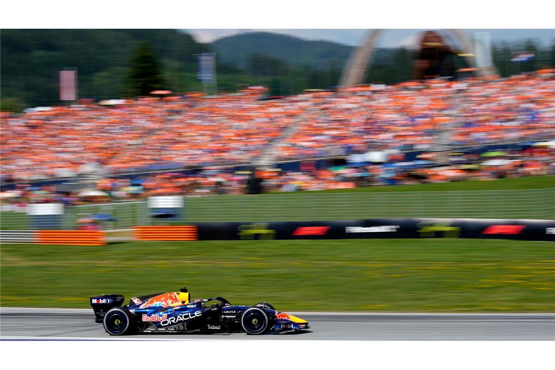 Max Verstappen war vor vielen niederländischen Fans zufrieden mit Platz zwei.