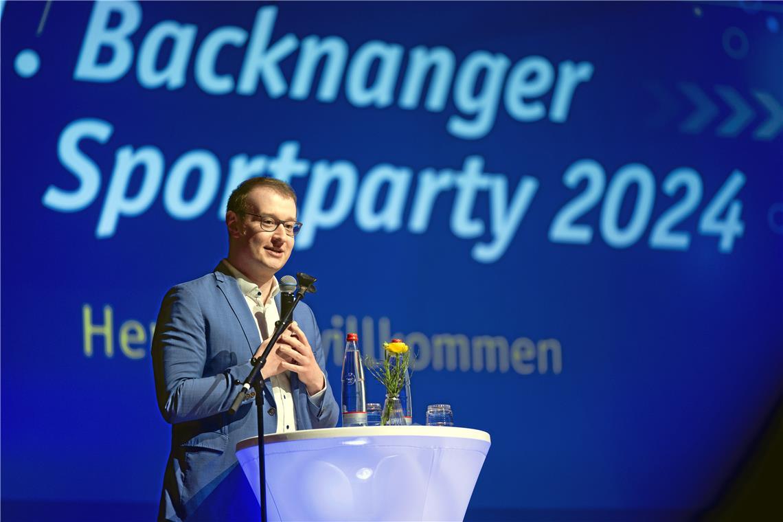 Maximilian Friedrich // 31. Backnanger Sportparty am 1.3.2024 im Backnanger Bürg...