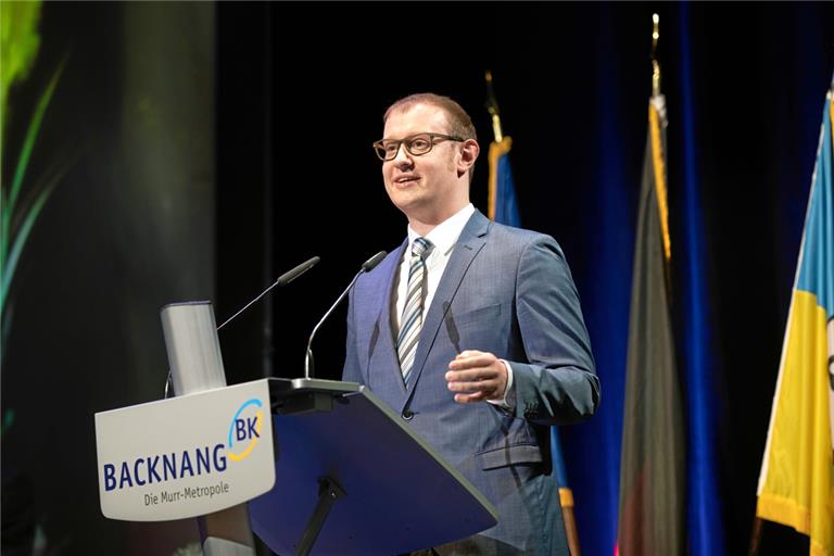Maximilian Friedrich nach seinem Sieg im zweiten Wahlgang. Foto: A. Becher