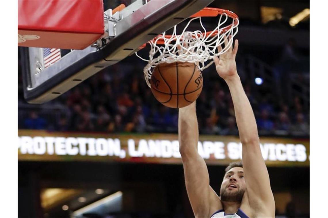 NBA: Kleber und Theis brillieren mit Bestwerten Maximilian Kleber erzielte 26 Punkte in Orlando. Foto: John Raoux/AP/dpa