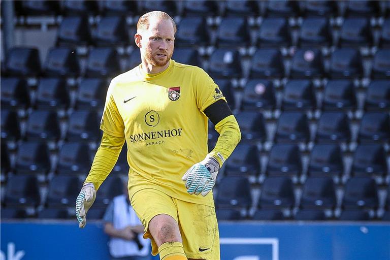 Maximilian Reule ist als einziger aktueller Spieler bei der bislang letzten Auswärtspartie der SG Sonnenhof Großaspach in Offenbach dabei gewesen. Foto: Alexander Becher