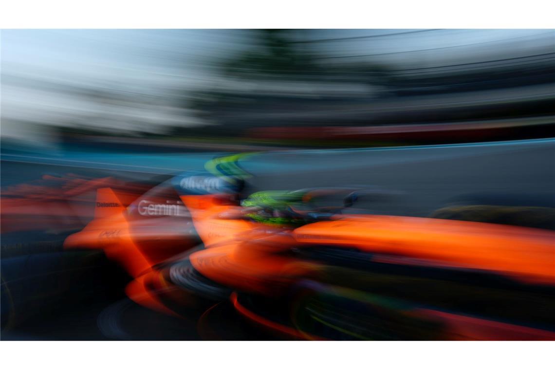 McLaren-Pilot Lando Norris beim Sprint-Qualifying in Miami.