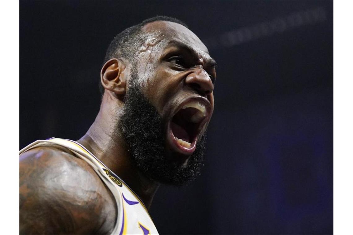 Megastar der Los Angeles Lakers: LeBron James. Foto: Mark J. Terrill/AP/dpa
