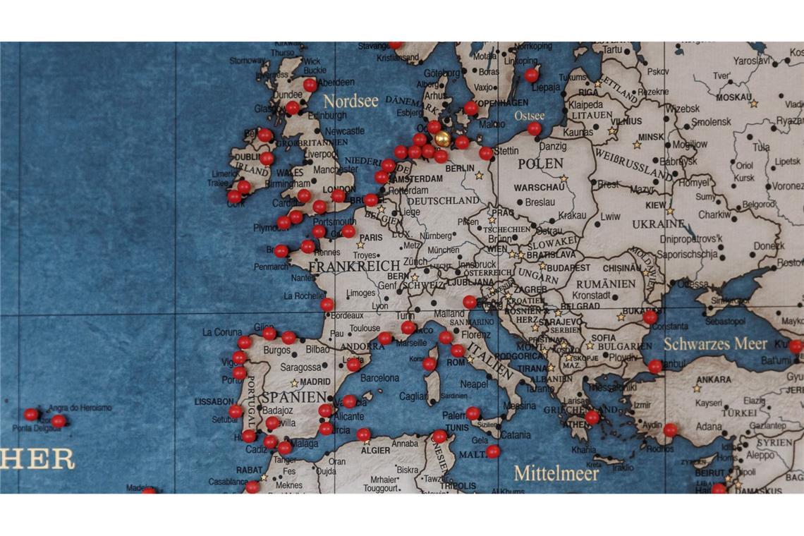 Mehr als 120 Häfen hat er mit dem Schiff besucht.