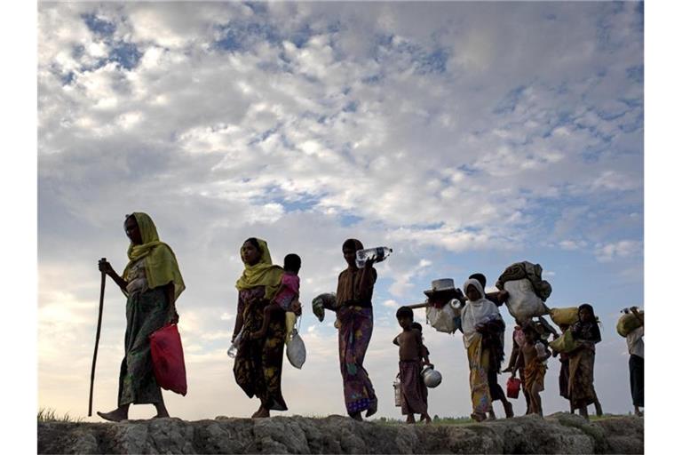Mehr als 700.000 Menschen flohen 2017 aus Myanmar ins Nachbarland Bangladesch. Foto: Km Asad/ZUMA Wire/dpa