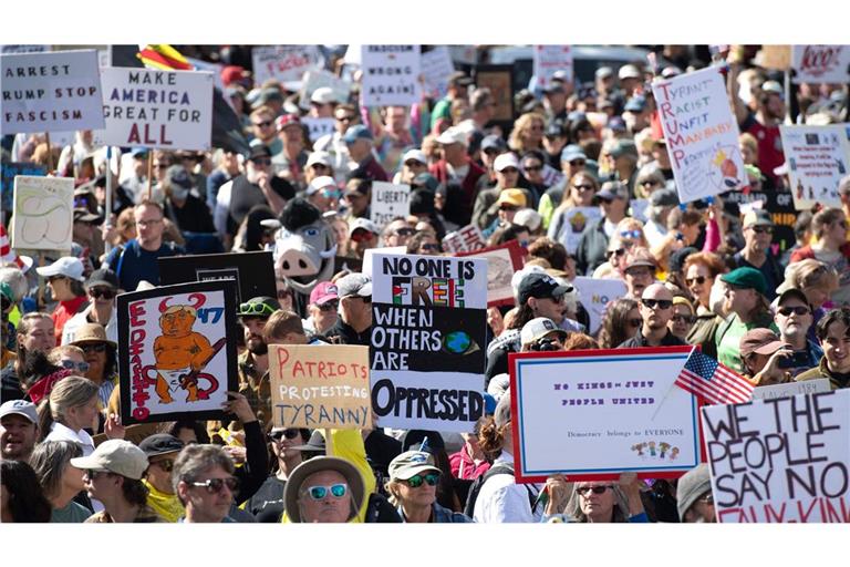 Mehrere Millionen Menschen waren in den USA auf den Straßen.