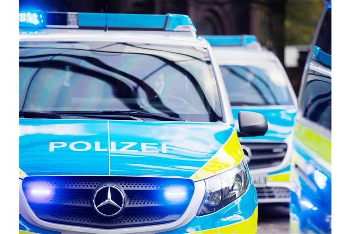 Mehrere Streifenwagen der Polizei stehen aufgereiht nebeneinander. Foto: Rolf Vennenbernd/dpa/Symbolbild