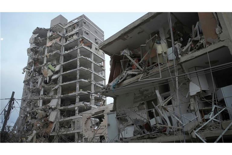 Mehrerer Gebäude in Israel wurden durch Irans Angriffe getroffen.