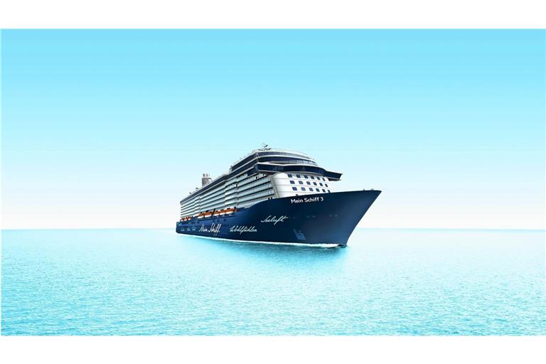 „Mein Schiff 3“ auf hoher See.