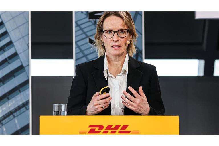 Melanie Kreis bei der DHL-Bilanzpressekonferenz 2025.