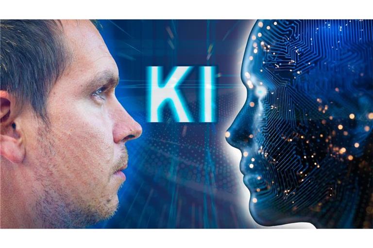 Mensch vs KI: Wer wird diesen Konkurrenzkampf gewinnen? Und wenn KI obsiegt, was wird aus der Menschheit? (Fotomontage)