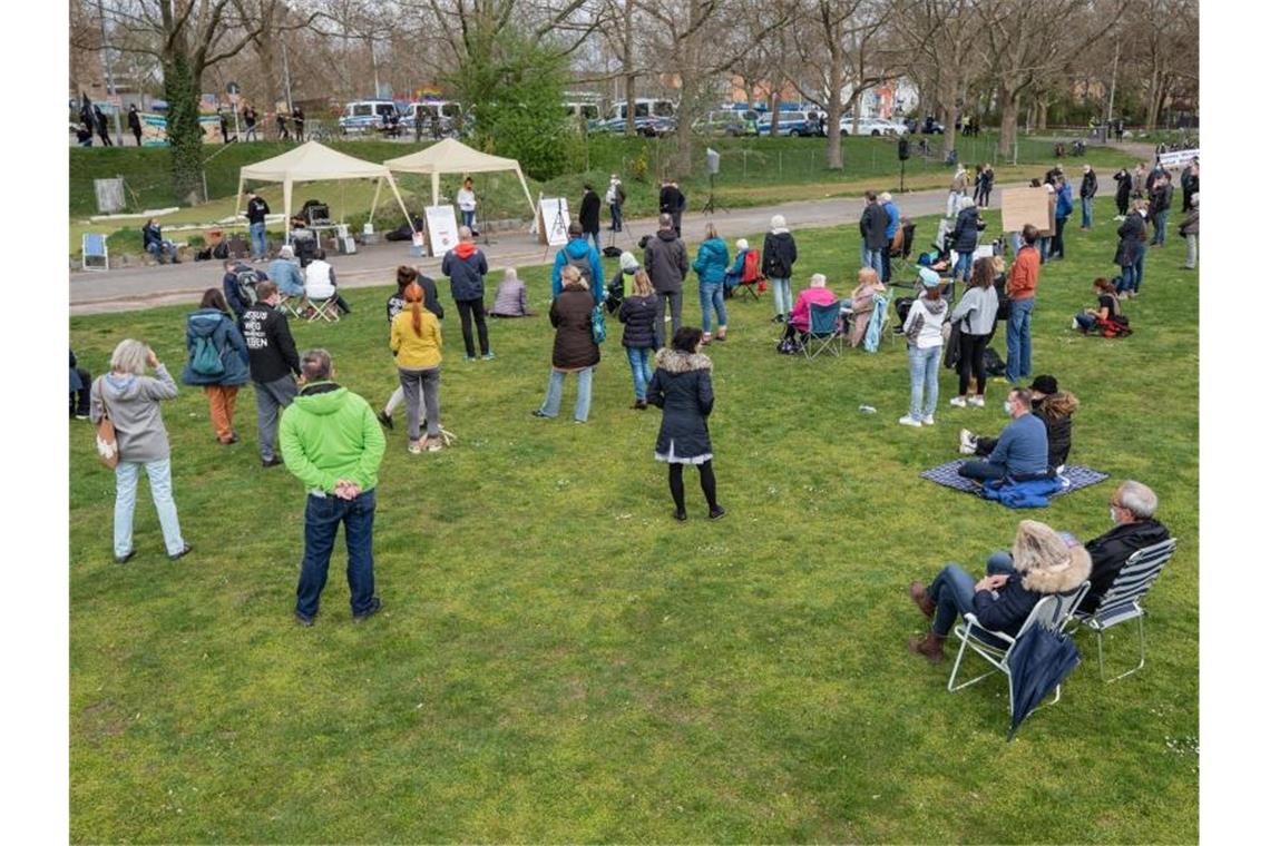 Friedlicher Protest gegen Corona-Politik