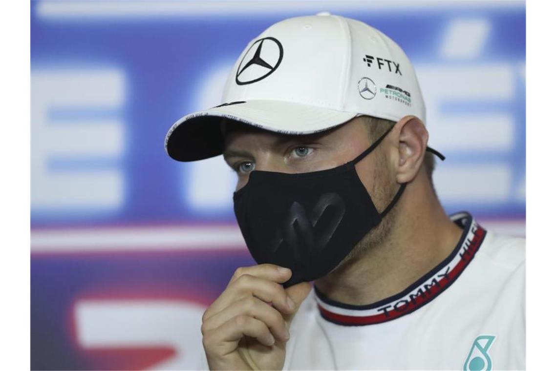 Mercedes-Pilot Valtteri Bottas war beim ersten Training in Mexiko der Schnellste. Foto: Edgard Garrido/Reuters Pool/dpa