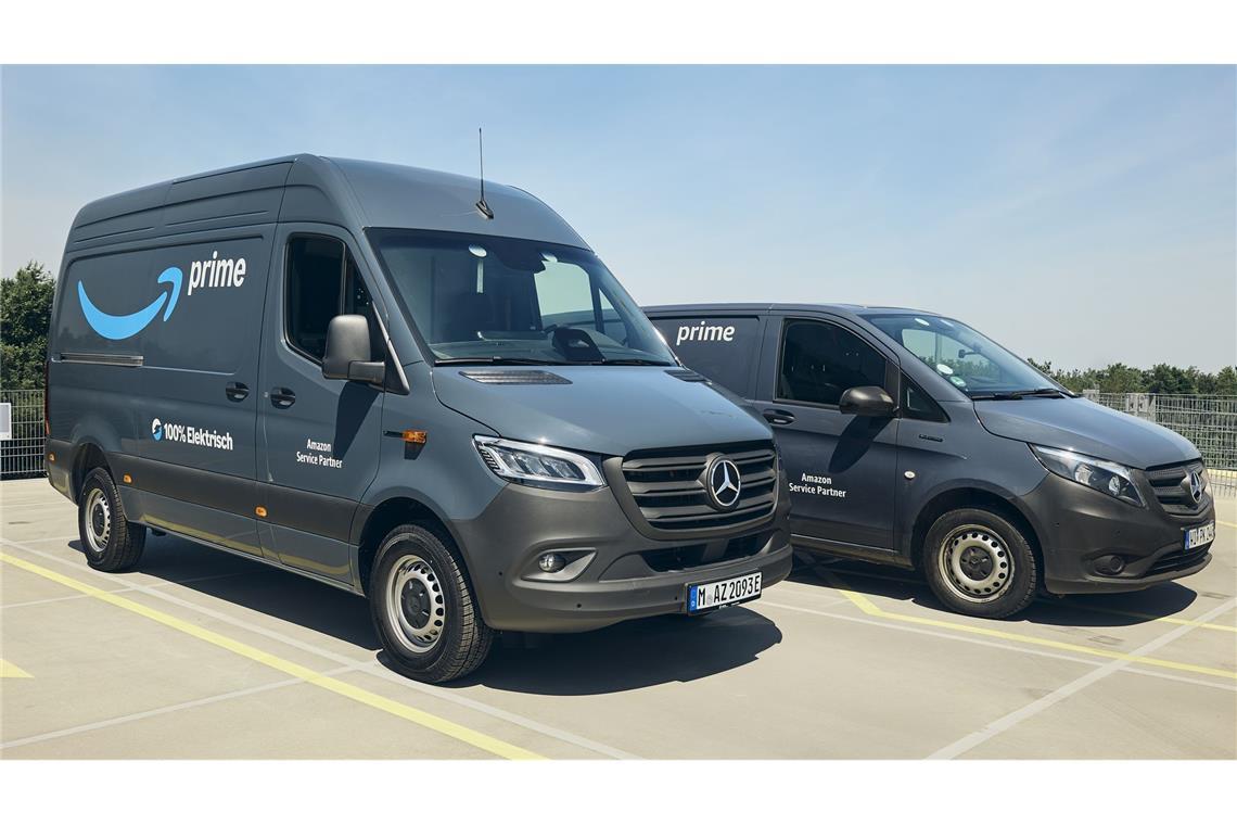 Amazon bestellt 5000 Mercedes-Vans Mercedes profitiert von den Klimazielen des Onlinehändlers Amazon.