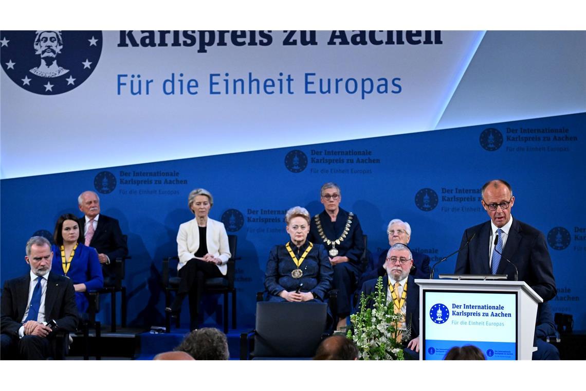 Von der Leyen: Unser Auftrag ist europäische Unabhängigkeit Merz ist überzeugt: Europa muss stark genug sein, um seinen Frieden zu sichern.
