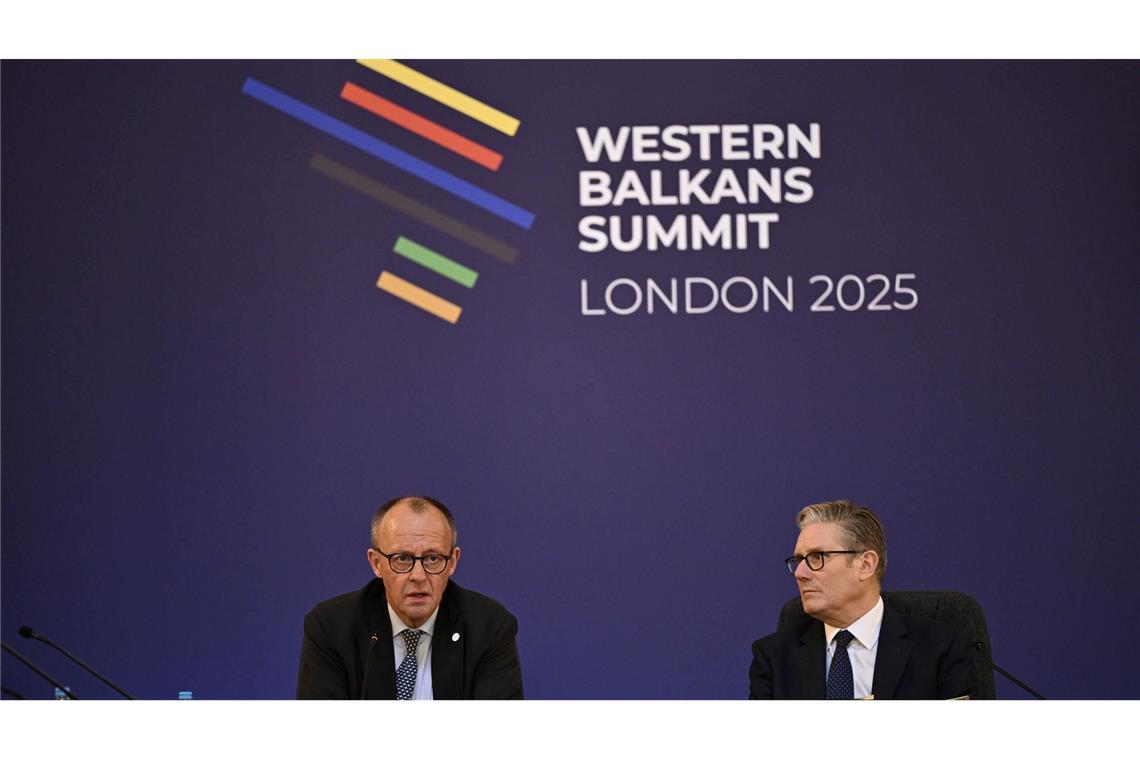 Merz konkretisierte seinen Aussagen bei einer Pressekonferenz in London.