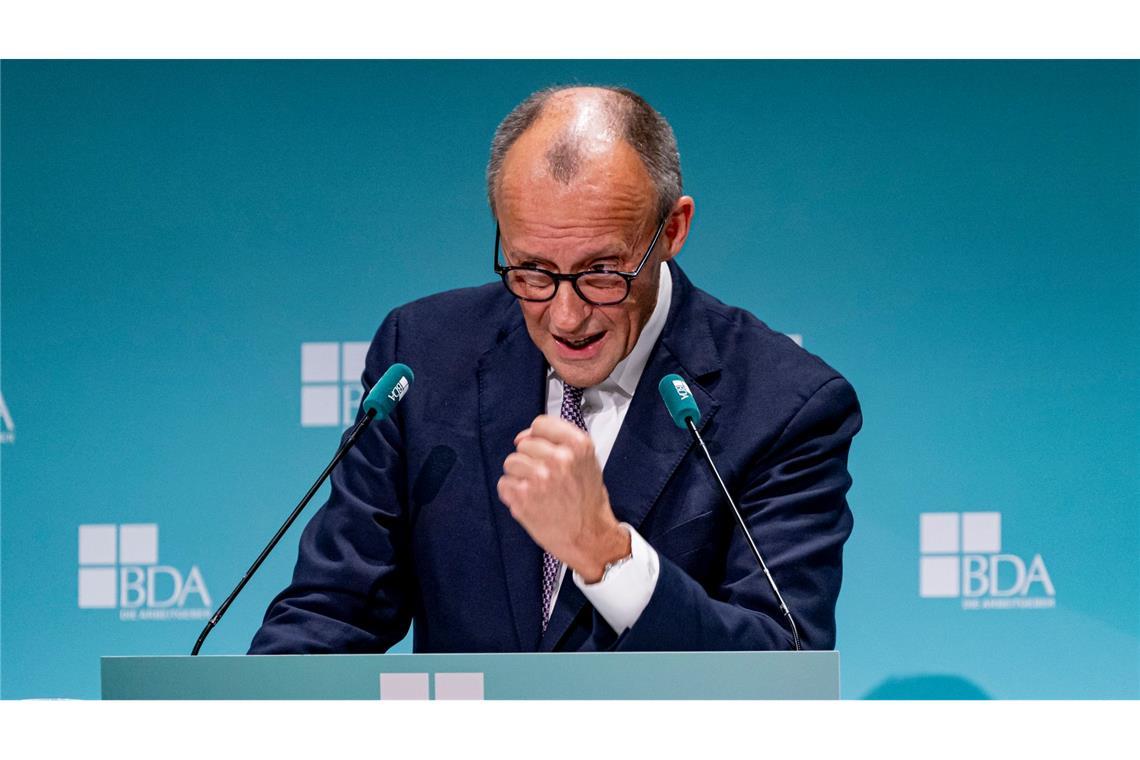 Merz zeigt sich kämpferisch.