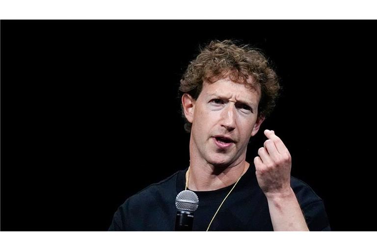 Meta-Chef Mark Zuckerberg hatte in Bezug auf die EU-Regeln von "institutionalisierter Zensur" gesprochen. (Archivbild)
