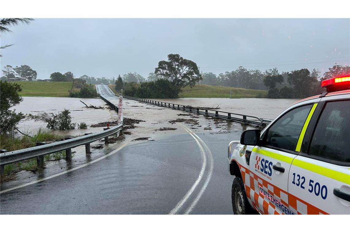 "Beispiellos": Schwere Überflutungen an Australiens Ostküste Meteorologen sagten für die nächsten Tage weitere Niederschläge voraus.