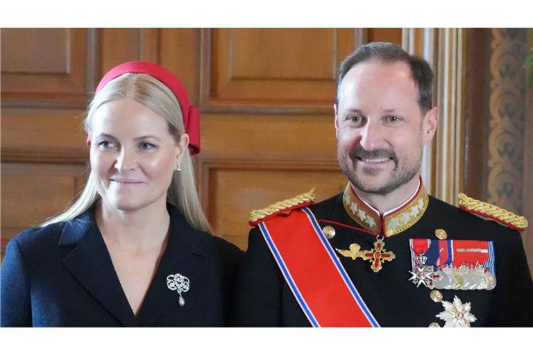 Mette-Marit trat bei einer Audienz auf.