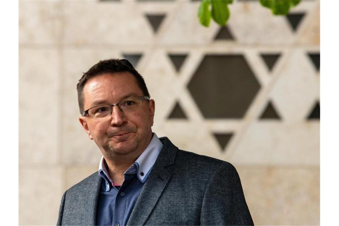 Michael Blume, Antisemitismusbeauftragte der Landesregierung Baden-Württemberg, spricht. Foto: Stefan Puchner/dpa/Achivbild