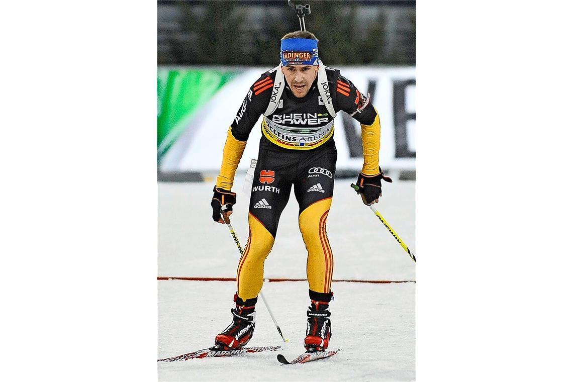 Michael Greis bei der Biathlon-World-Team-Challenge 2012