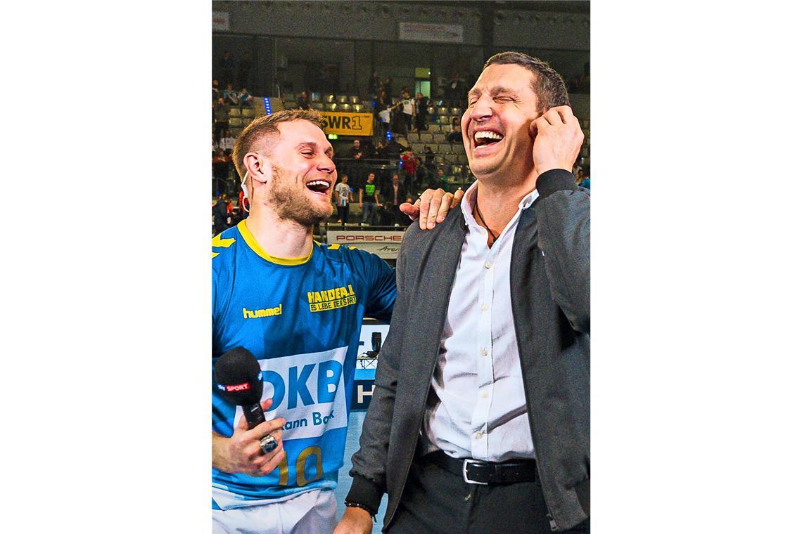 Michael „Mimi“ Kraus (li.) und Stefan Kretzschmar beim Allstar-Game 2019