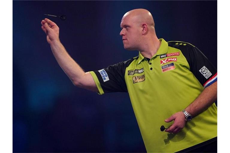 Michael van Gerwen möchte erneut Darts-Weltmeister werden. Foto: Tess Derry/PA Wire/dpa