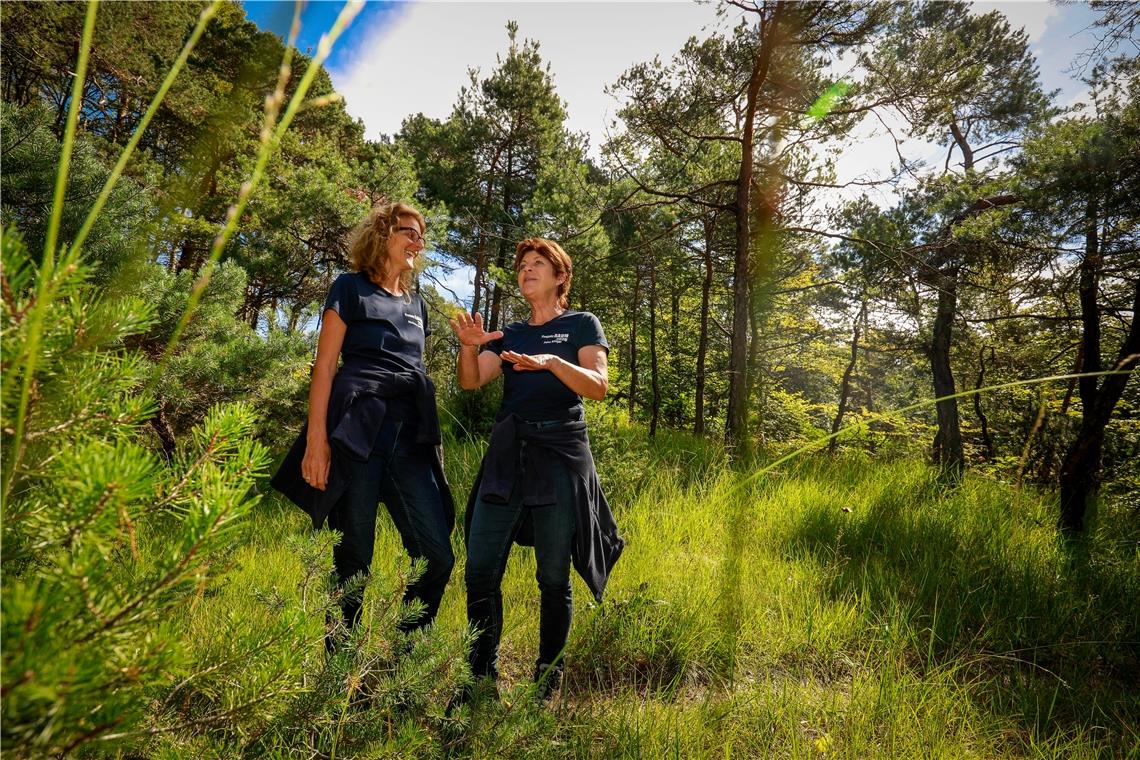 Rückbesinnung auf die Natur Michaela Genthner (links) und Petra Klinger wollen die Bürger der Region wieder mehr mit der Natur in Verbindung bringen. Foto: A. Becher