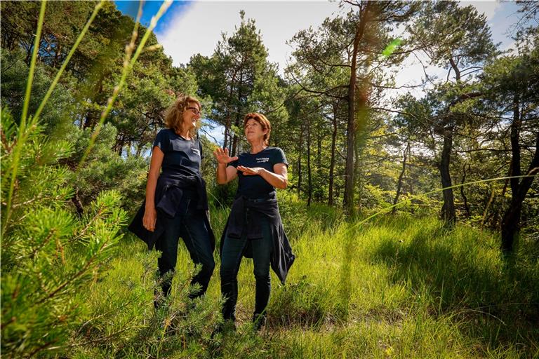 Michaela Genthner (links) und Petra Klinger wollen die Bürger der Region wieder mehr mit der Natur in Verbindung bringen. Foto: A. Becher