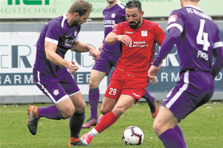 Michele Varallo (am Ball) war am Führungstreffer der TSG beteiligt. Foto: A. Hornauer
