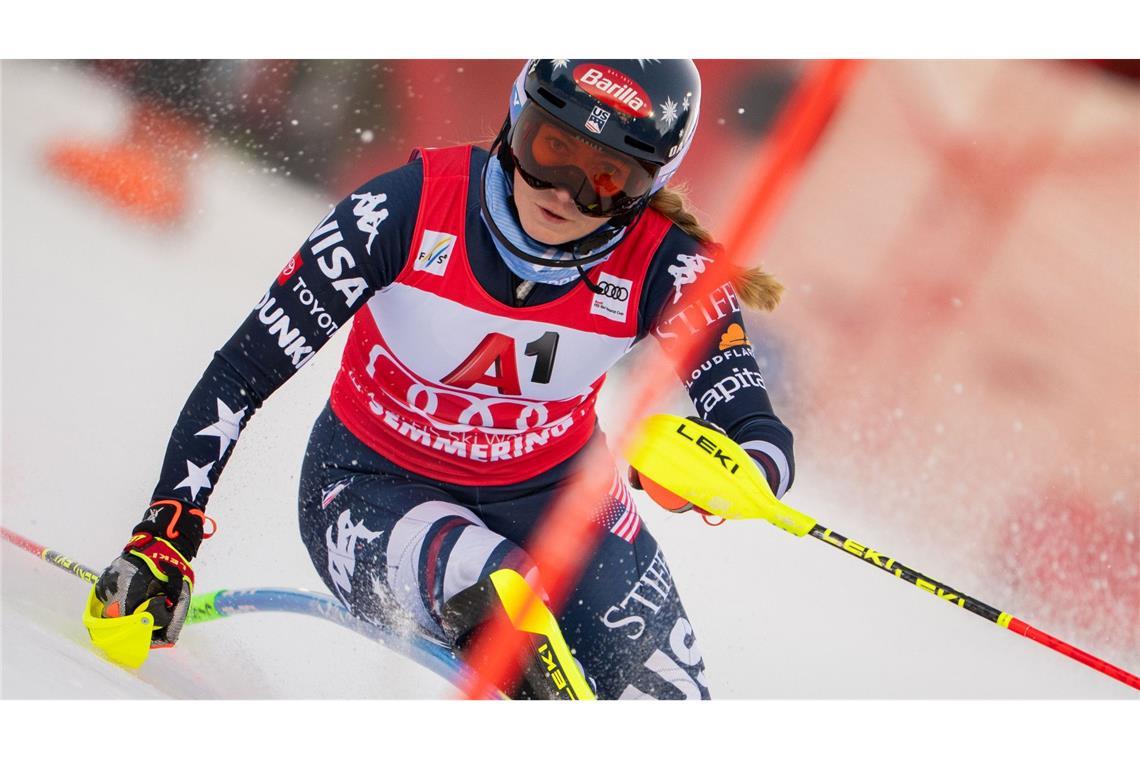 Mikaela Shiffrin feierte im Slalom von Semmering ihren 106. Weltcup-Sieg.