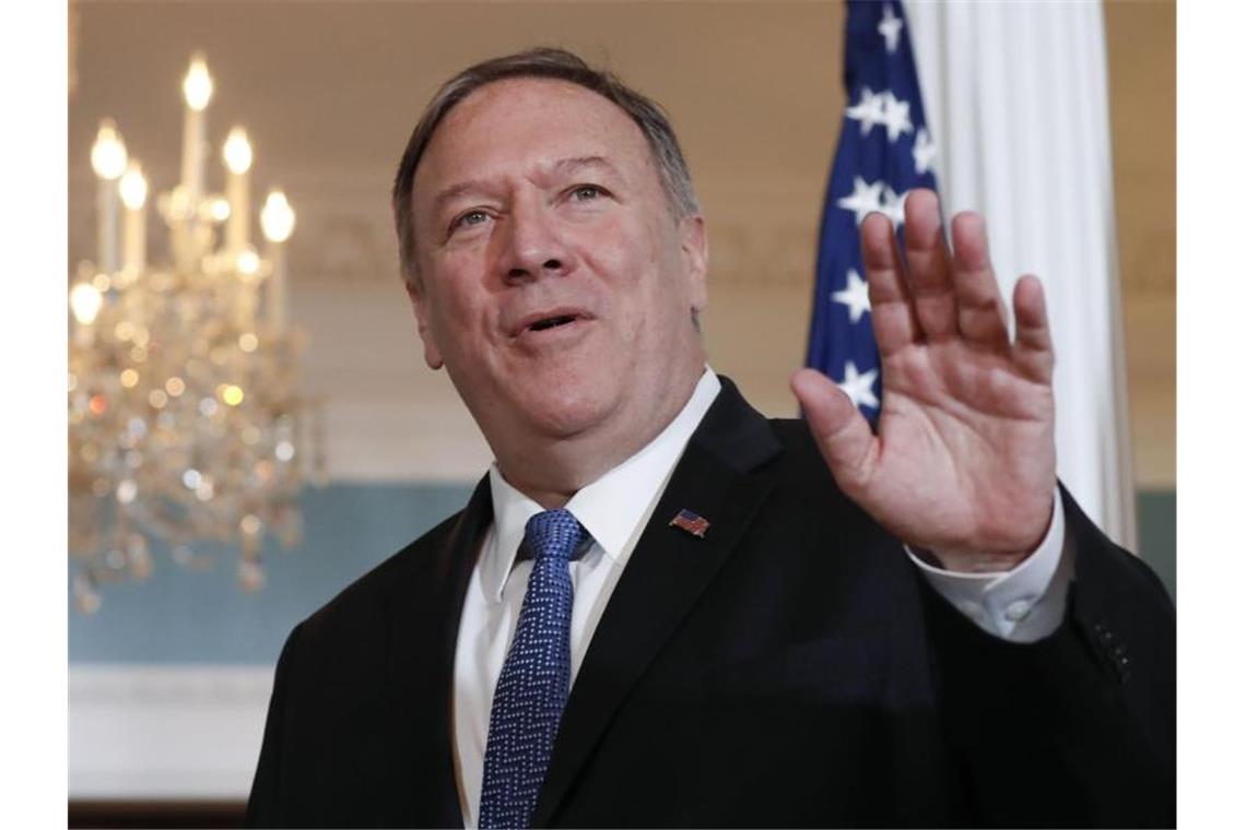US-Außenminister Pompeo kommt nach Deutschland Mike Pompeo, Außenminister der USA. Foto: Pablo Martinez Monsivais/AP/dpa