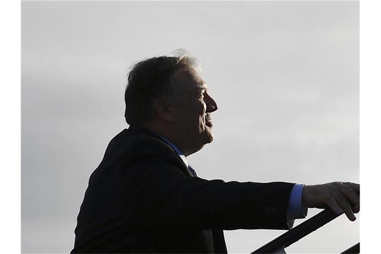 Mike Pompeo, Außenminister der USA, holt seinen Deutschlandbesuch nach. Foto: Mandel Ngan/Pool AFP/AP