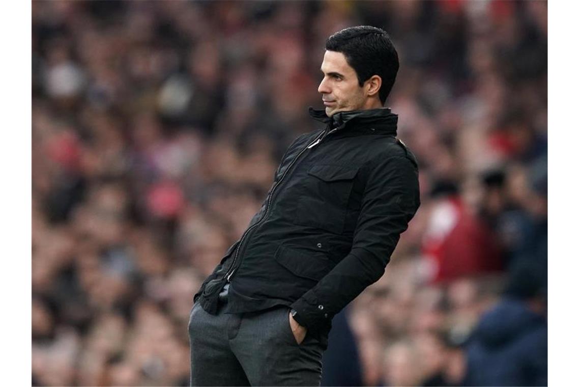 Klopps Liverpool weiter auf Titelkurs Mikel Arteta wartet mit dem FC Arsenal weiter auf den ersten Sieg. Foto: John Walton/PA Wire/dpa