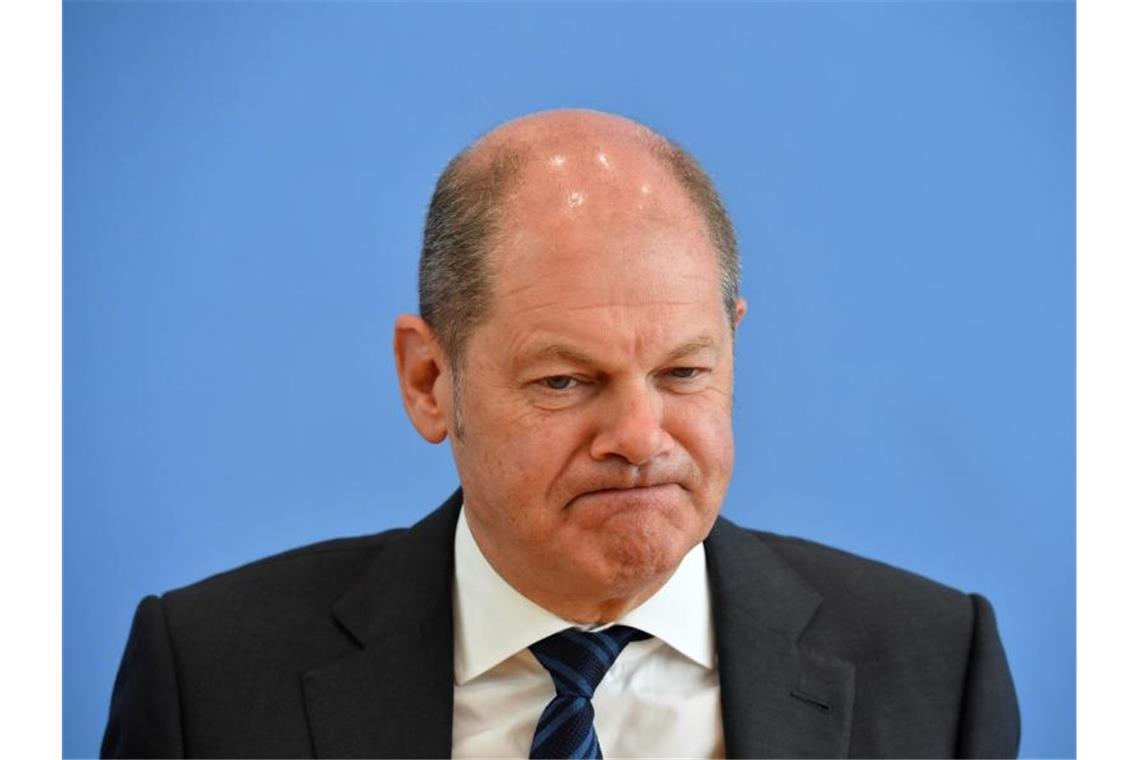 Milliardenschweres Krisenpaket: Bundesfinanzminister Scholz hatte vor der Sitzung für drei „Instrumente der Solidarität“ geworben. Foto: John Macdougall/AFP POOL/dpa