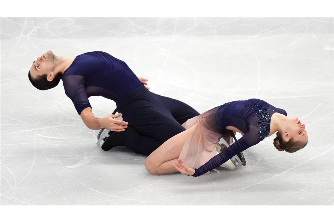 Minerva Hase (r) und Nikita Volodin mussten sich bei der EM mit Silber begnügen.