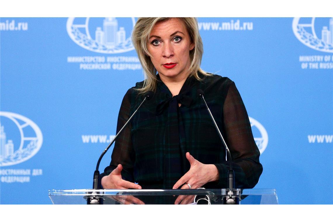Ministeriumssprecherin Sacharowa sieht Bewegung bei den Gesprächen mit den USA. (Archivbild)
