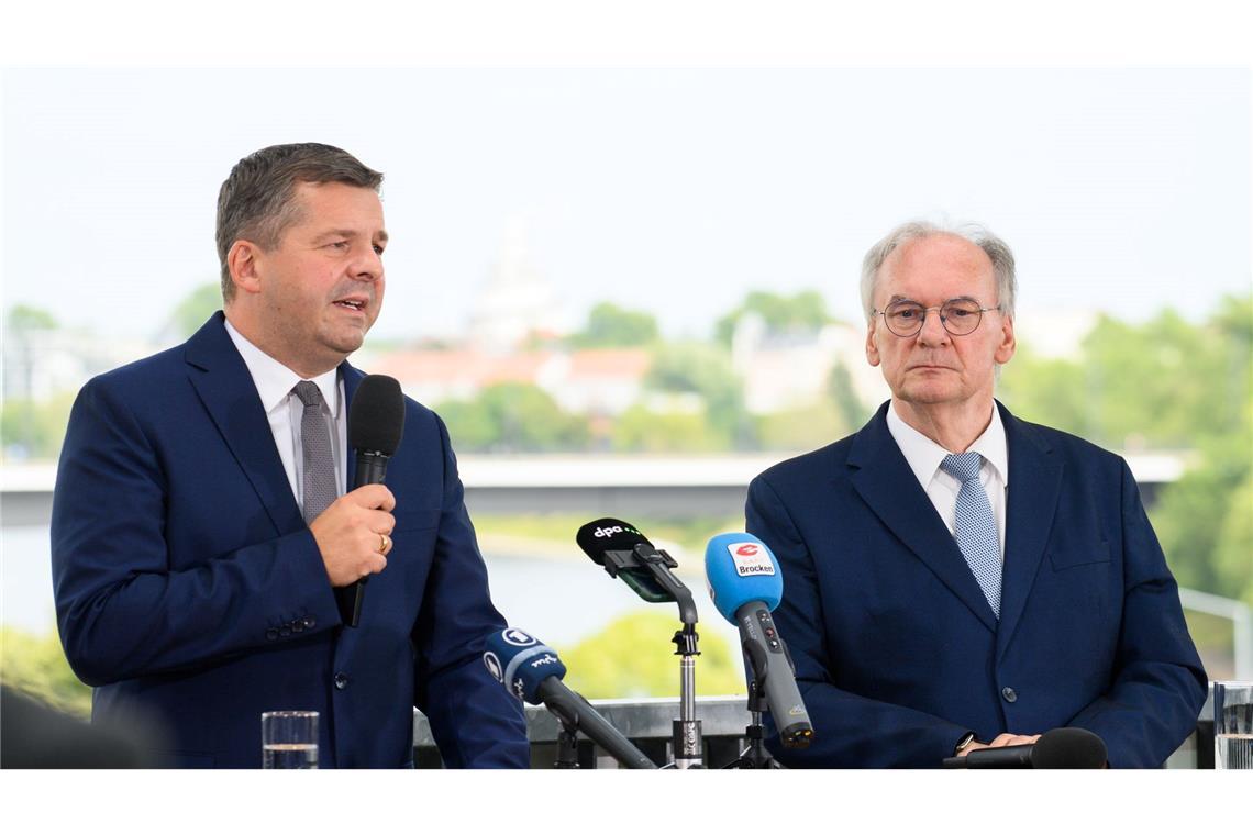 Ministerpräsident Reiner Haseloff hat Sven Schulze als seinen Nachfolger vorgeschlagen.