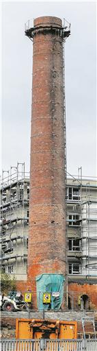 Misst nur noch 30 Meter: Sanierter Rombold-Kamin in Unterweissach. Foto: A. Becher