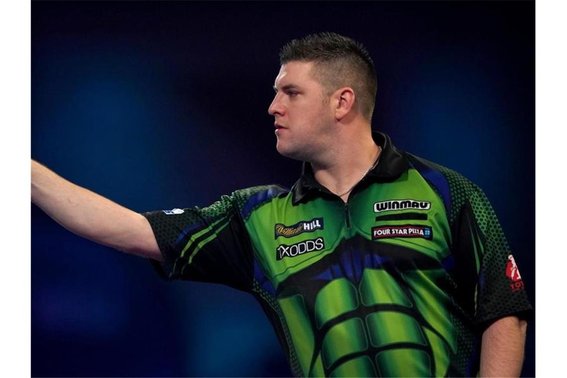 Mit Daryl Gurney sind bereits sechs Spieler der Top 10 der Weltrangliste ausgeschieden. Foto: Tess Derry/PA Wire/Archivbild