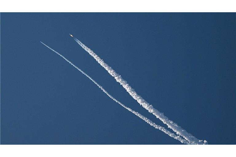 Mit dem Abbruch-Test wollten die Experten eine mögliche Flucht der Astronauten von der Rakete erproben.