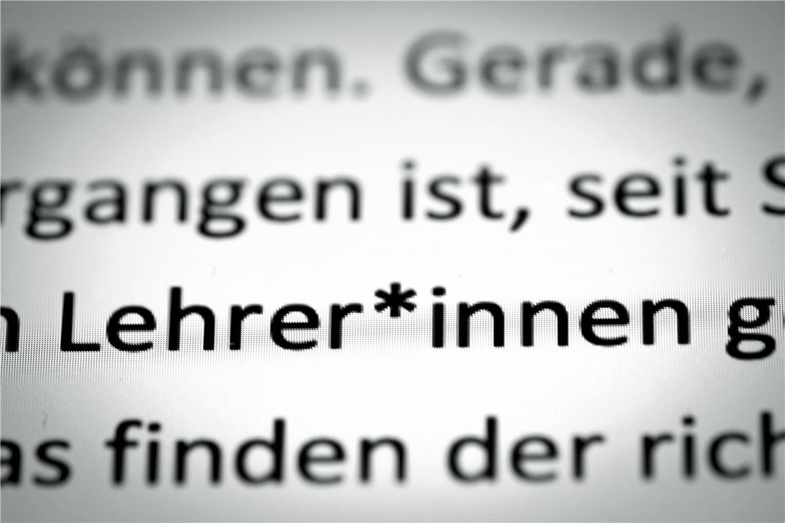 Mit dem Genderstern können viele Deutsche nichts anfangen. Winnenden verfolgt daher ein anderes Konzept. Foto: AdobeStock/Andreas Nägeli