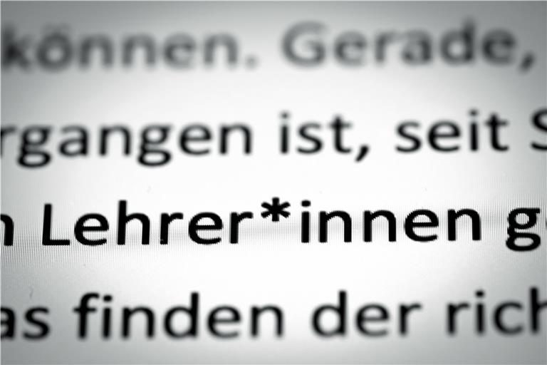 Mit dem Genderstern können viele Deutsche nichts anfangen. Winnenden verfolgt daher ein anderes Konzept. Foto: AdobeStock/Andreas Nägeli