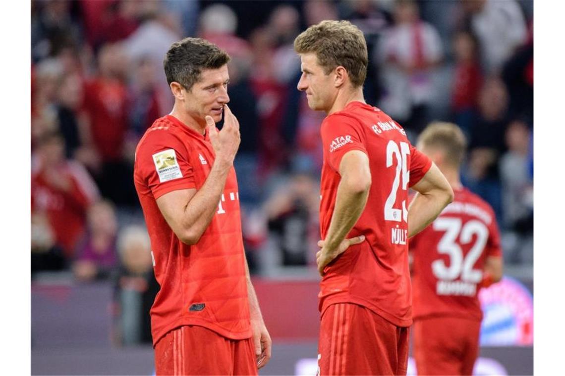 Mit dem Remis gegen Hertha BSC waren die Bayern nicht zufrieden. Foto: Matthias Balk