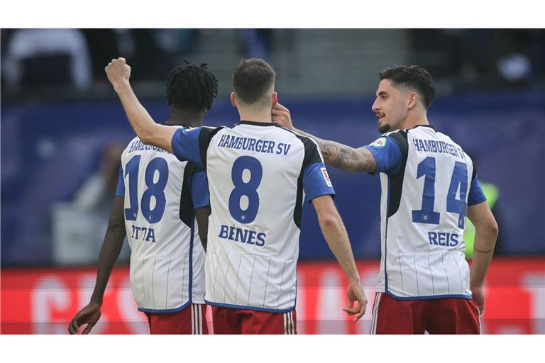 Mit dem Sieg gegen Wiesbaden hält der Hamburger SV Anschluss an die direkten Aufstiegsränge.