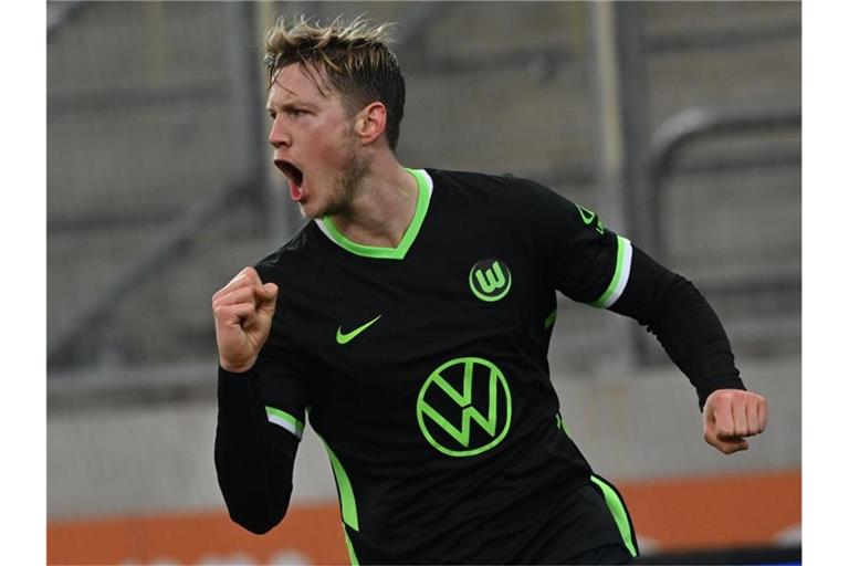 Mit dem VfL Wolfsburg auf Kurs Champions League: Wout Weghorst. Foto: Peter Kneffel/dpa